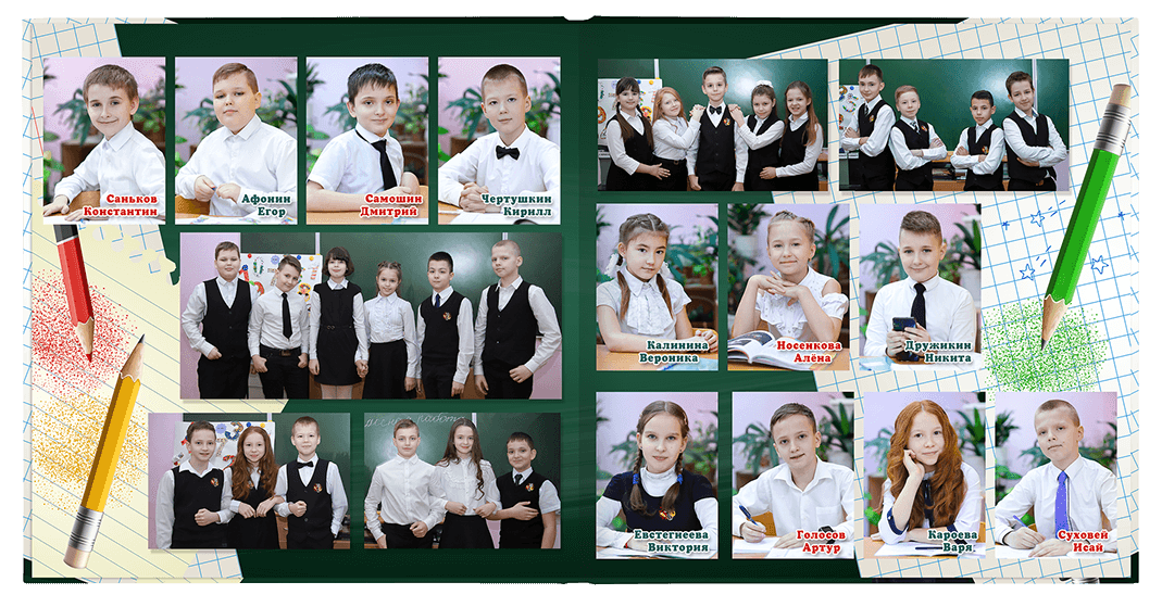 Выпускной альбом «Взлёт». Альбом -  фотокнига для  первоклассников и выпускников 4 классов.  Классическая и полиграфическая фотокнига.