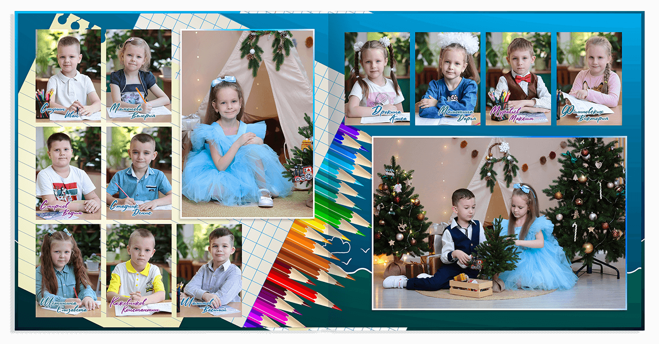 Выпускной альбом для выпускников детских садов . Альбом -  фотокнига "Школьник". Фотоальбом  для первоклассников. Альбом для выпускников.